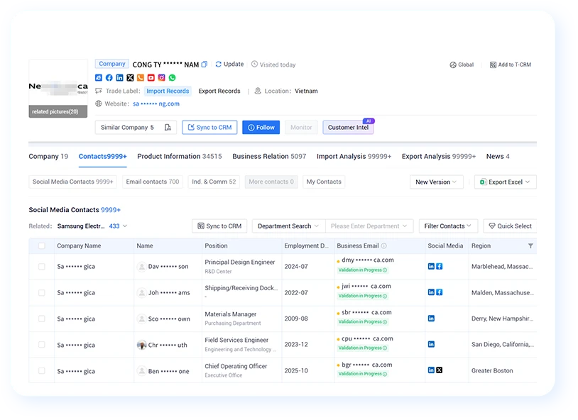 exporters database