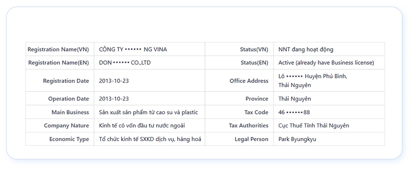 import information