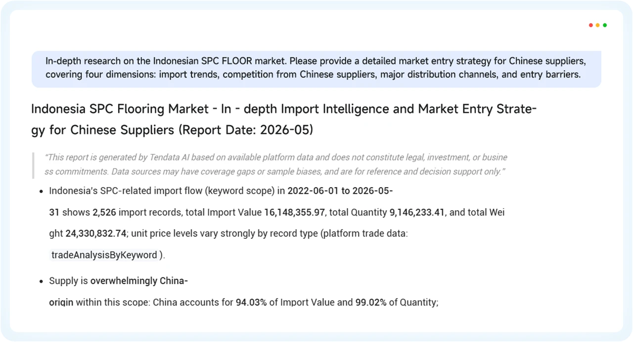 Tendata AI,trade intelligence platform